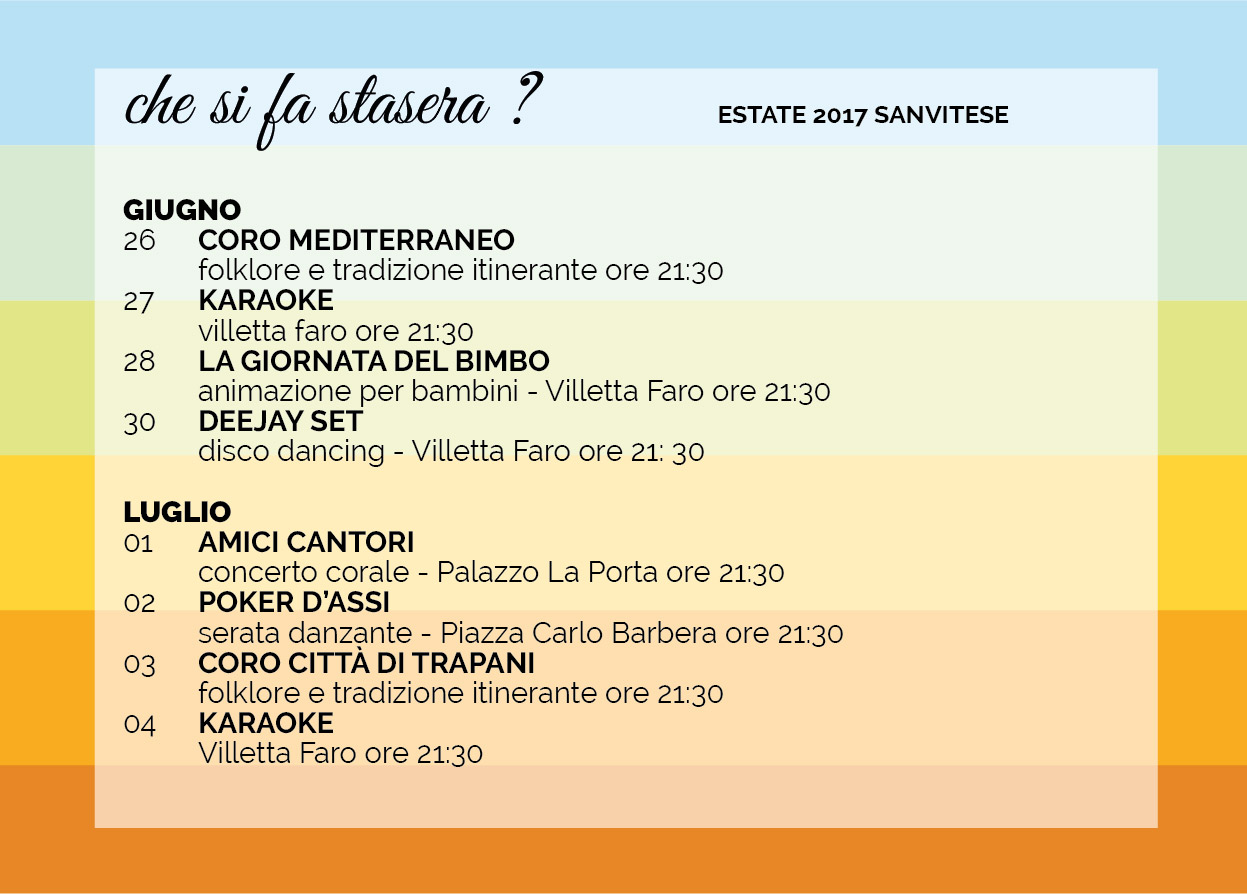 San Vito Lo Capo estate 2017