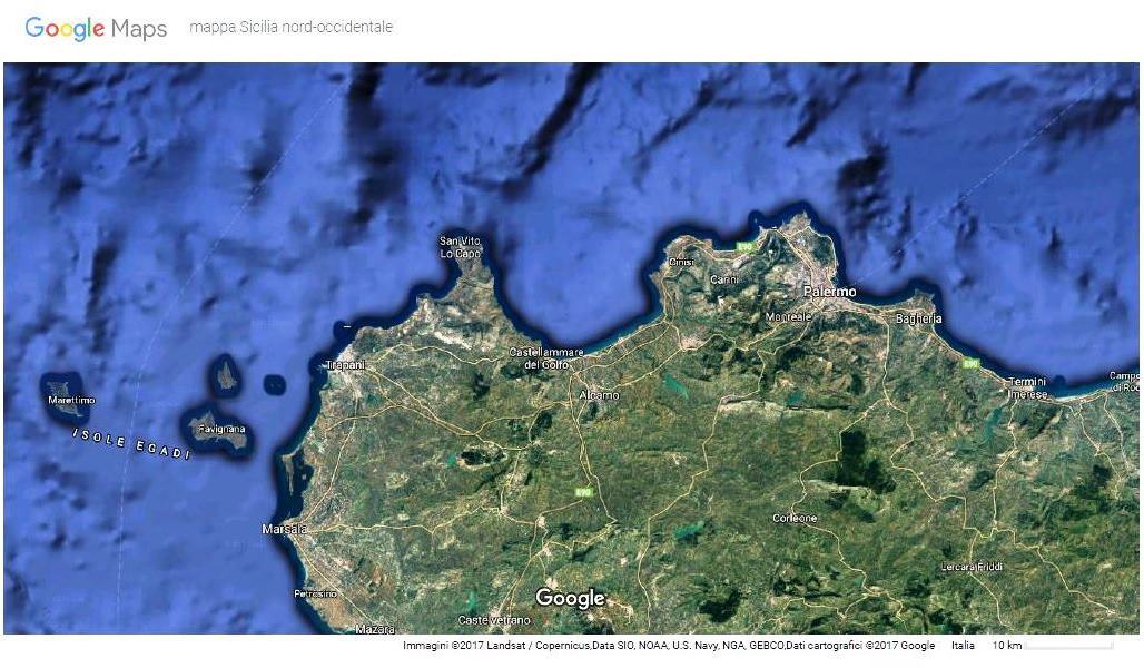 Google Maps Sicilia nord-occidentale